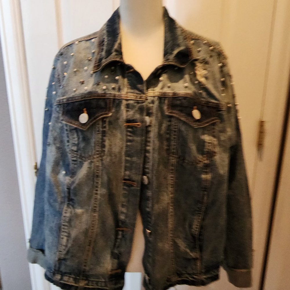 Distressed Jean Jacket - image 2